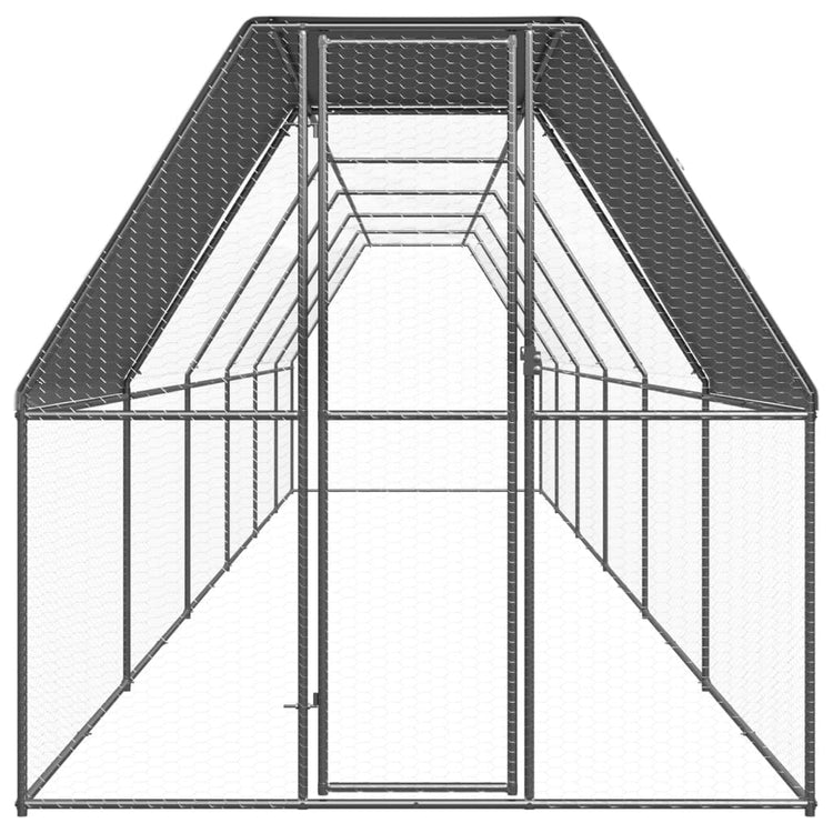 Vidaxl Chicken Coop 2x12x2 M