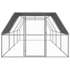 Vidaxl Poulet Coop 3x8x2 m Galvanisé Steel
