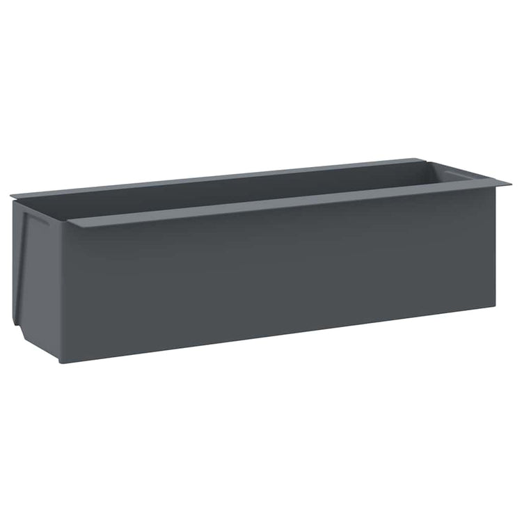 Boîtes de fleurs vidaxl pour les palettes en euro 12 ST 36x13.5x9,5 cm pp gris
