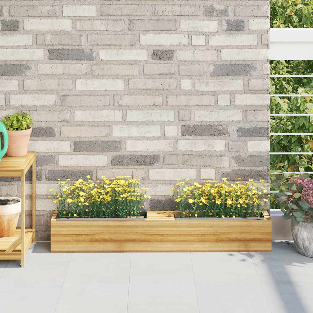 Boîtes de fleurs vidaxl pour les palettes en euro 12 ST 36x13.5x9,5 cm pp gris