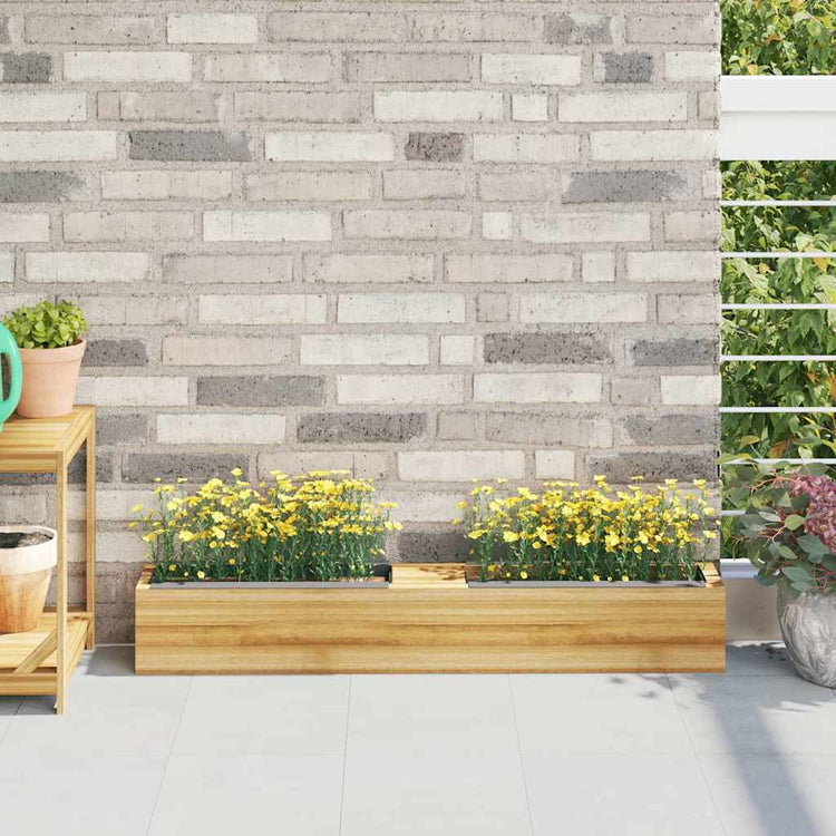 Boîtes de fleurs vidaxl pour les palettes en euro 12 ST 36x13.5x9,5 cm pp gris