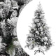 Vidaxl Christmas Tree avec des cornes de pin et de la neige 195 cm en PVC et PE