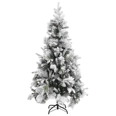 Vidaxl Christmas Tree avec des cornes de pin et neige de 225 cm en PVC et PE
