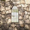 Vidaxl Garden Mirror 70x30 cm Sable de fer -colore