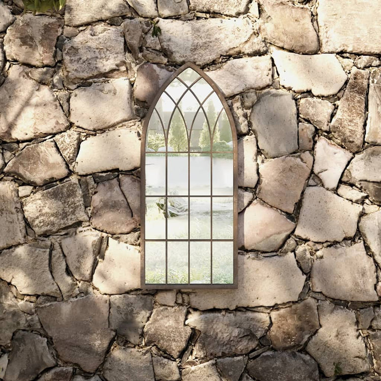 Vidaxl Garden Mirror 70x30 cm Sable de fer -colore