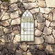 Vidaxl Garden Mirror 70x30 cm Sable de fer -colore