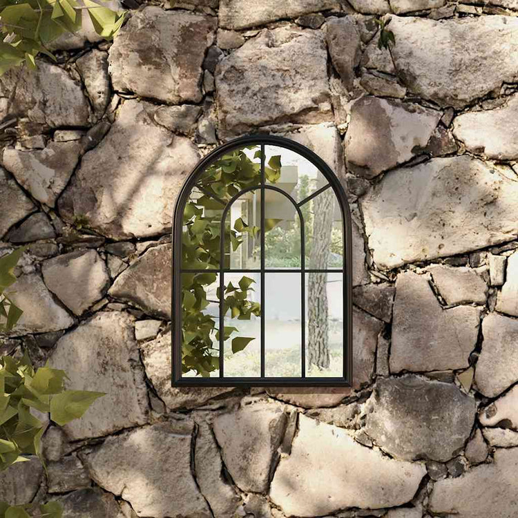 Vidaxl Garden Mirror 60x45 cm de fer noir