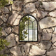 Vidaxl Garden Mirror 60x45 cm de fer noir