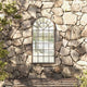 Vidaxl Garden Mirror 90x45 cm Sable en fer -colore