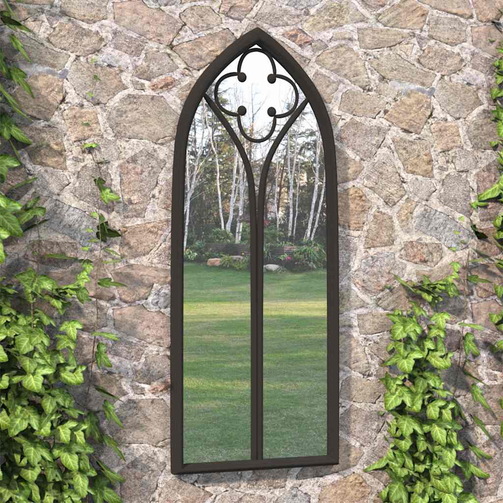 Vidaxl Garden Mirror 70x30 cm de fer noir