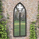Vidaxl Garden Mirror 70x30 cm de fer noir