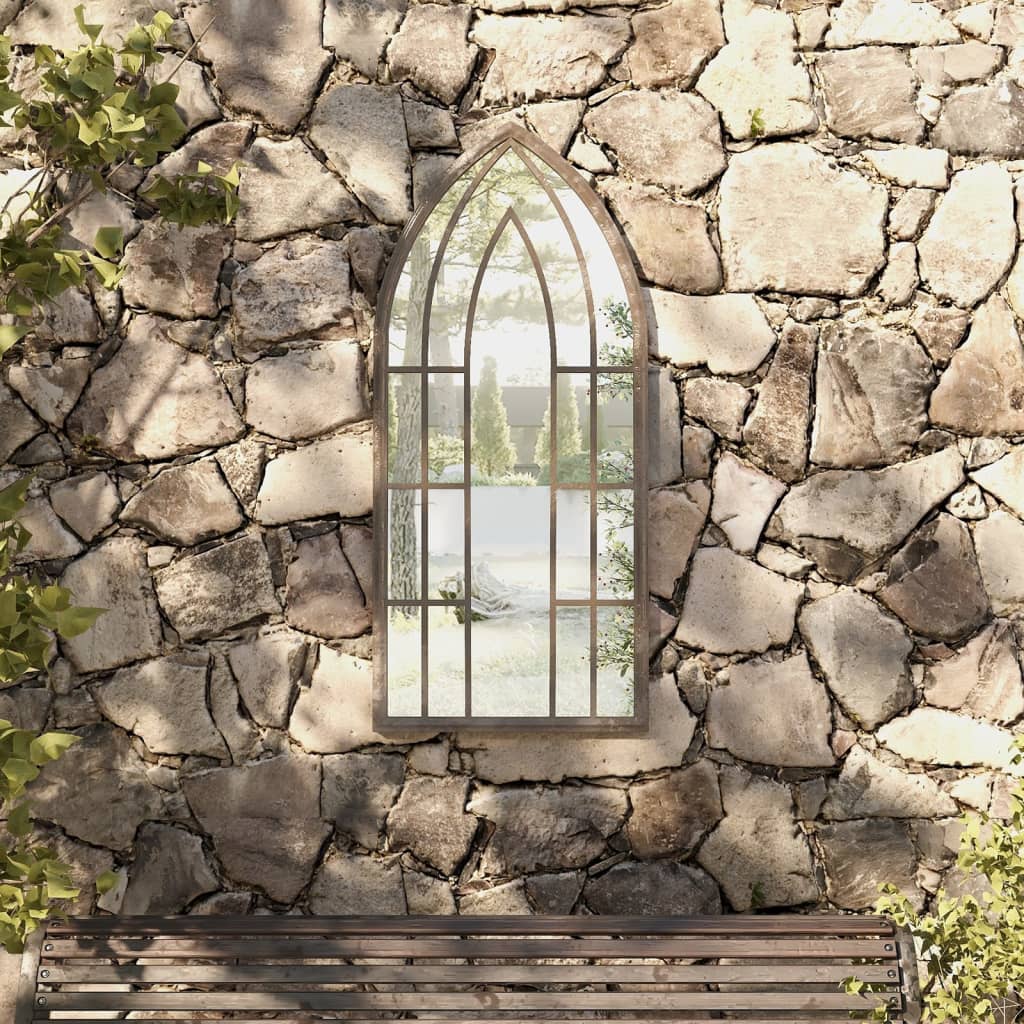 Vidaxl Garden Mirror 100x45 cm de sable de fer -colore