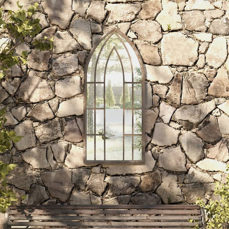 Vidaxl Garden Mirror 100x45 cm de sable de fer -colore