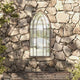 Vidaxl Garden Mirror 100x45 cm de sable de fer -colore
