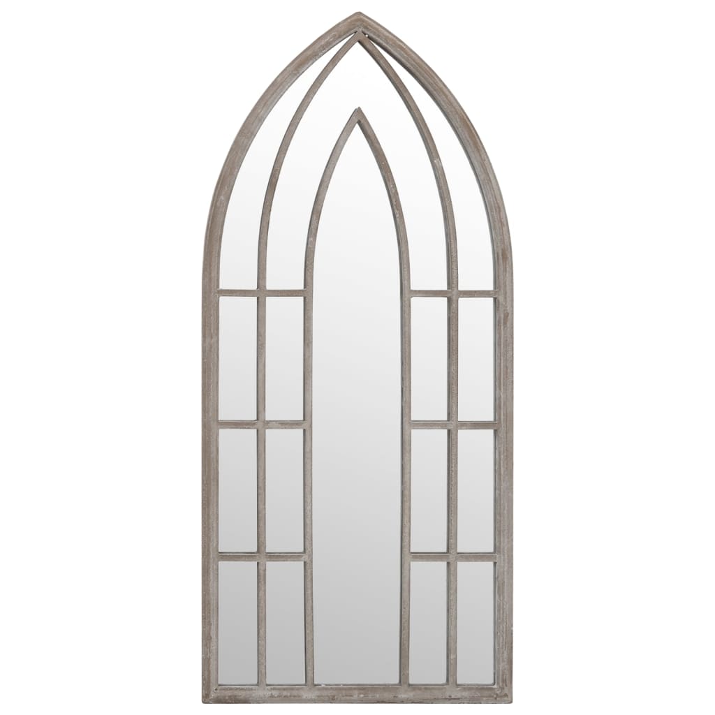 VidaXL miroir de jardin 70x30 cm fer couleur sable