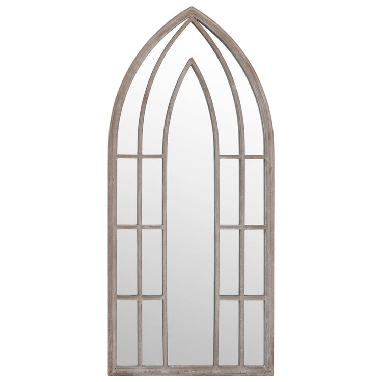VidaXL miroir de jardin 70x30 cm fer couleur sable