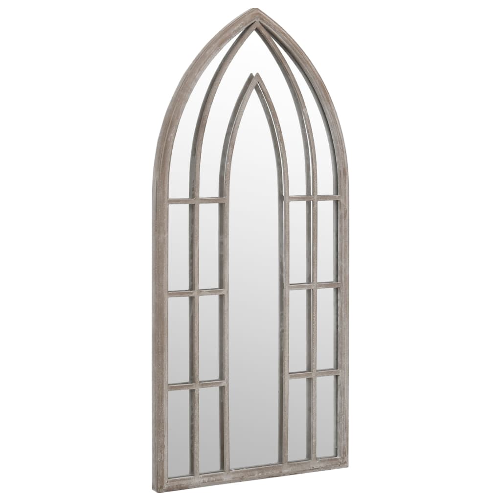 VidaXL miroir de jardin 70x30 cm fer couleur sable
