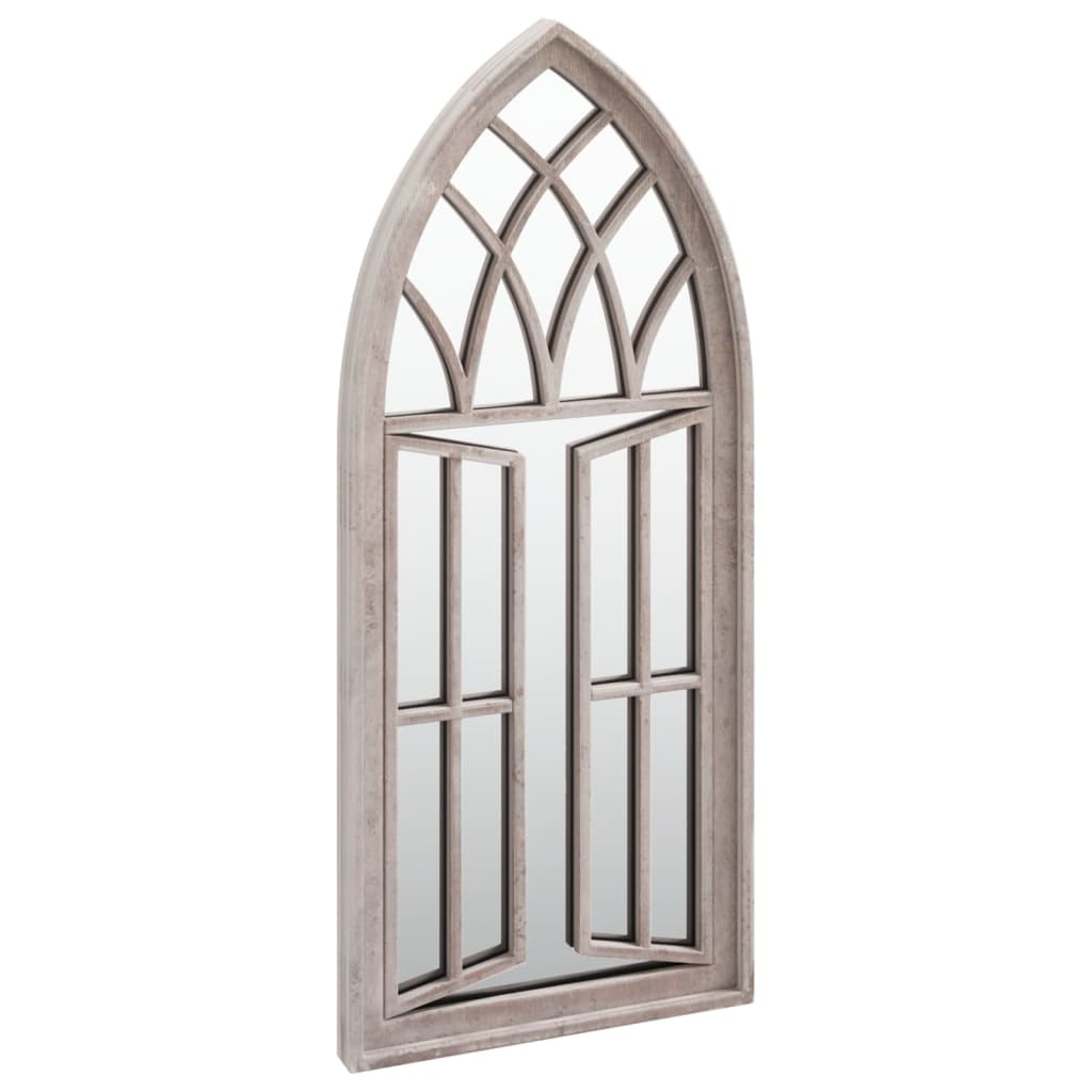 Vidaxl Garden Mirror 70x30 cm Sable de fer -colore