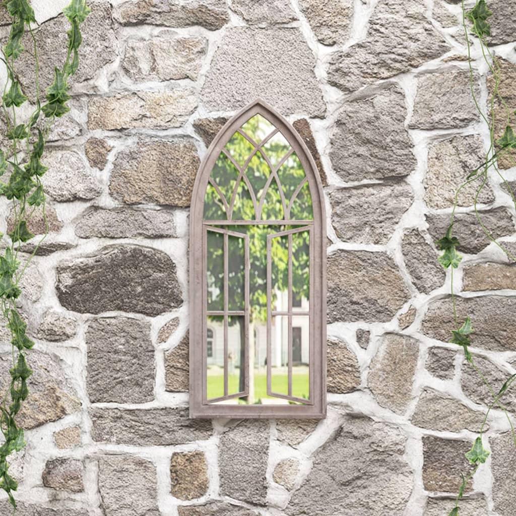 Vidaxl Garden Mirror 70x30 cm Sable de fer -colore