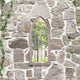 Vidaxl Garden Mirror 70x30 cm Sable de fer -colore