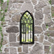 Vidaxl Garden Mirror 70x30 cm de fer noir
