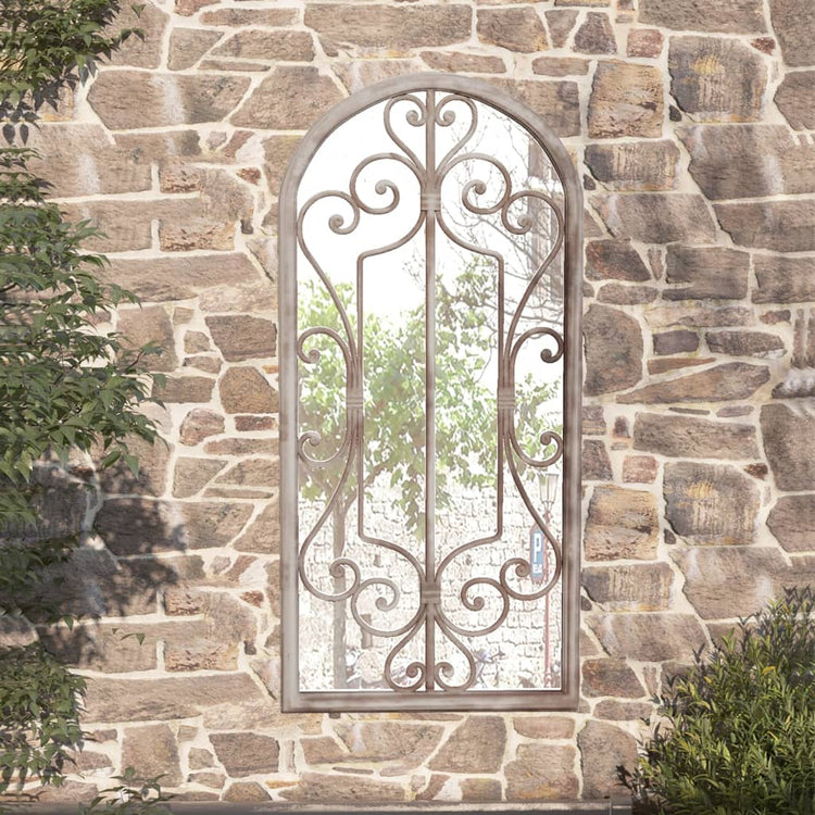 Vidaxl Garden Mirror 100x45 cm de sable de fer -colore