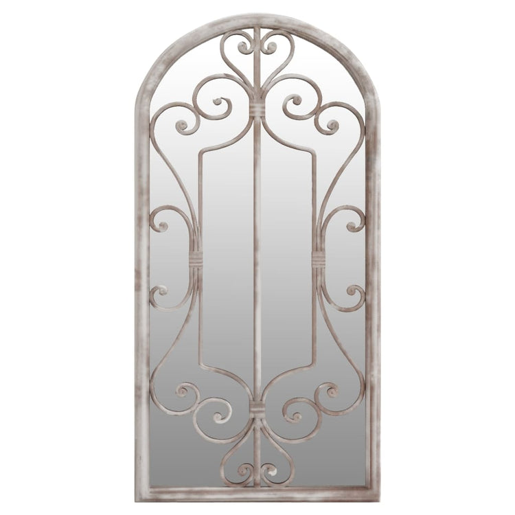 Vidaxl Garden Mirror 70x30 cm Sable de fer -colore