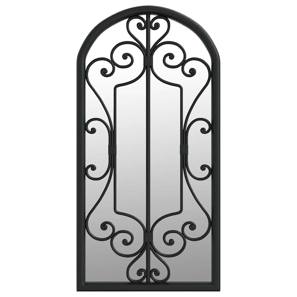 Vidaxl Garden Mirror 70x30 cm de fer noir