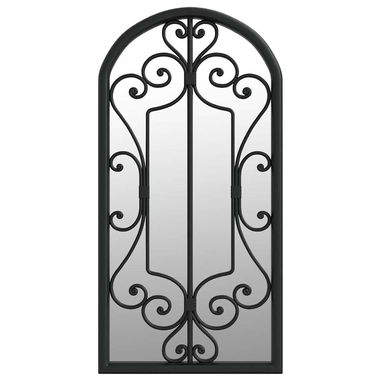 Vidaxl Garden Mirror 70x30 cm de fer noir