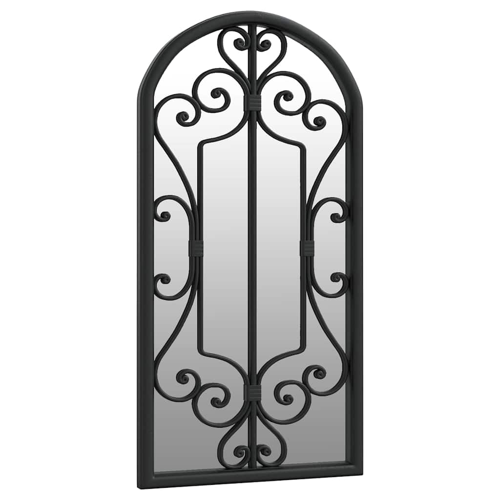 Vidaxl Garden Mirror 70x30 cm de fer noir