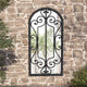 Vidaxl Garden Mirror 70x30 cm de fer noir