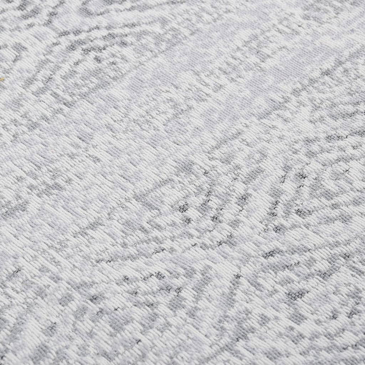 Tapis Vidaxl 120x180 cm Gris clair en coton