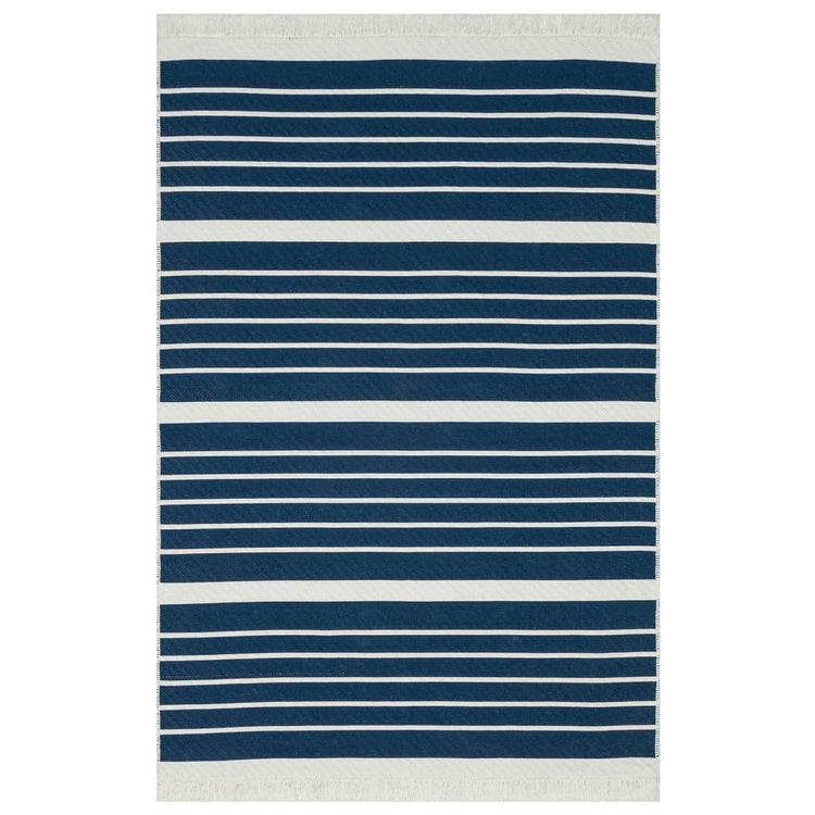 Viaxl tapis 160x230 cm Coton Navy Bleu