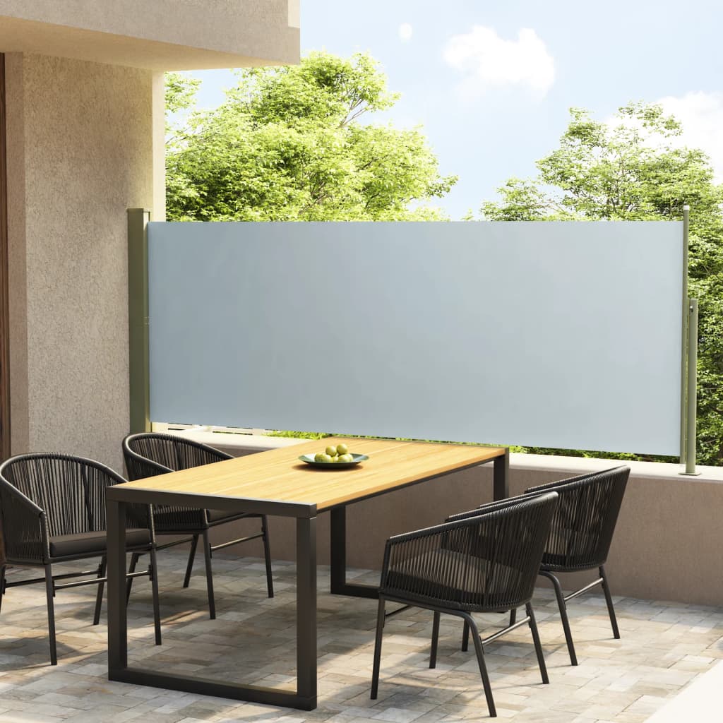 Écran de jardin vidaxl extensible 117x300 cm gris