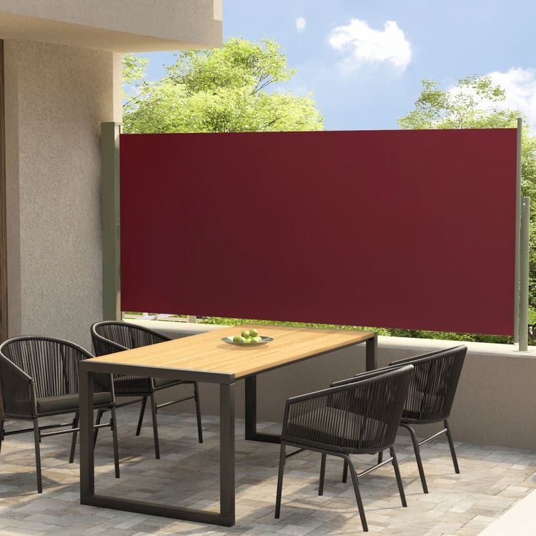 Écran de jardin vidaxl extensible 140x300 cm rouge
