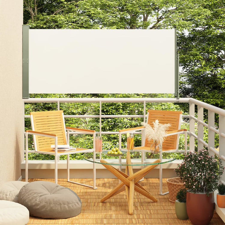 Écran de jardin vidaxl extensible 160x300 cm crème -colored