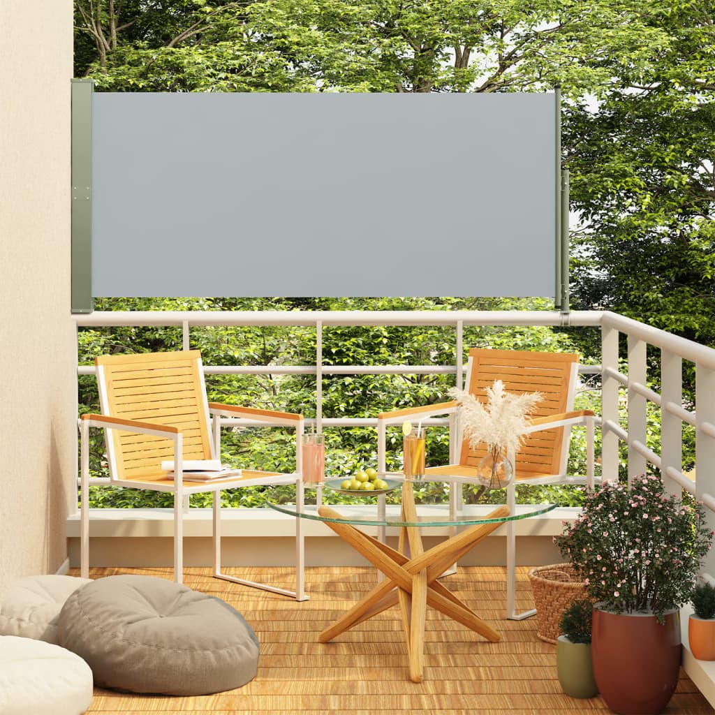 Écran de jardin vidaxl extensible 160x300 cm gris