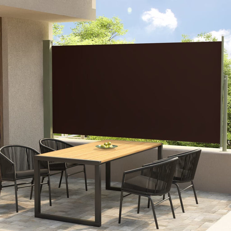 Écran de jardin vidaxl extensible 160x300 cm brun