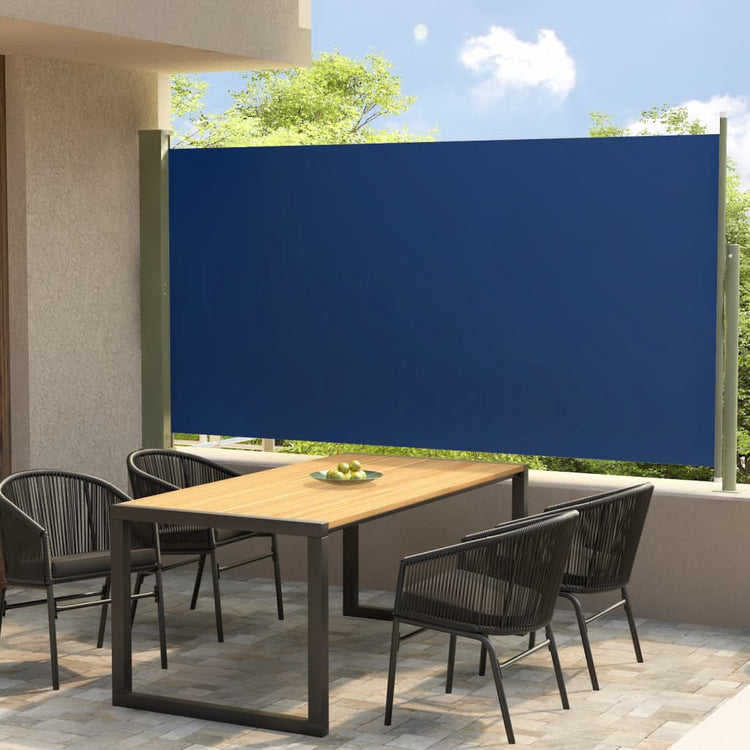 Écran de jardin vidaxl extensible 160x300 cm bleu