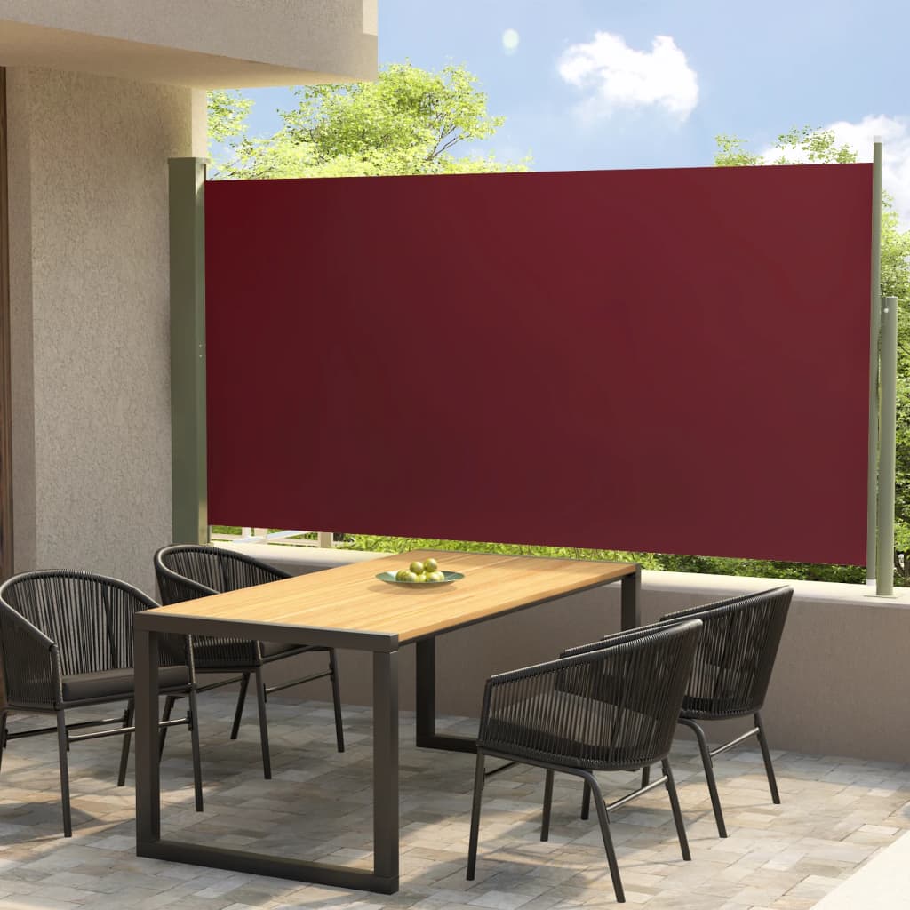 Écran de jardin vidaxl extensible 160x300 cm rouge