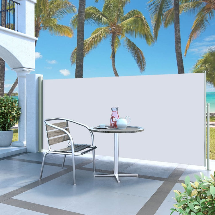 Écran de jardin vidaxl extensible 140x300 cm crème