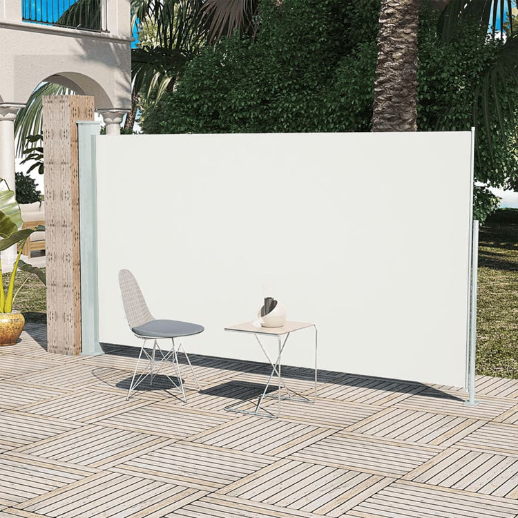 Écran de jardin vidaxl extensible 160x300 cm crème -colored