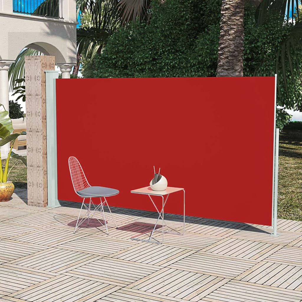 Écran de jardin vidaxl extensible 160x300 cm rouge