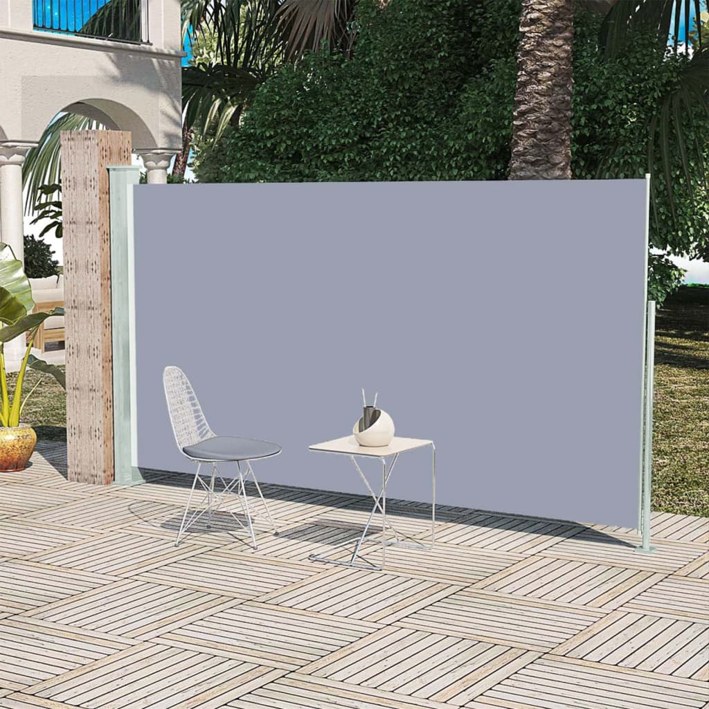 Écran de jardin vidaxl extensible 160x300 cm gris