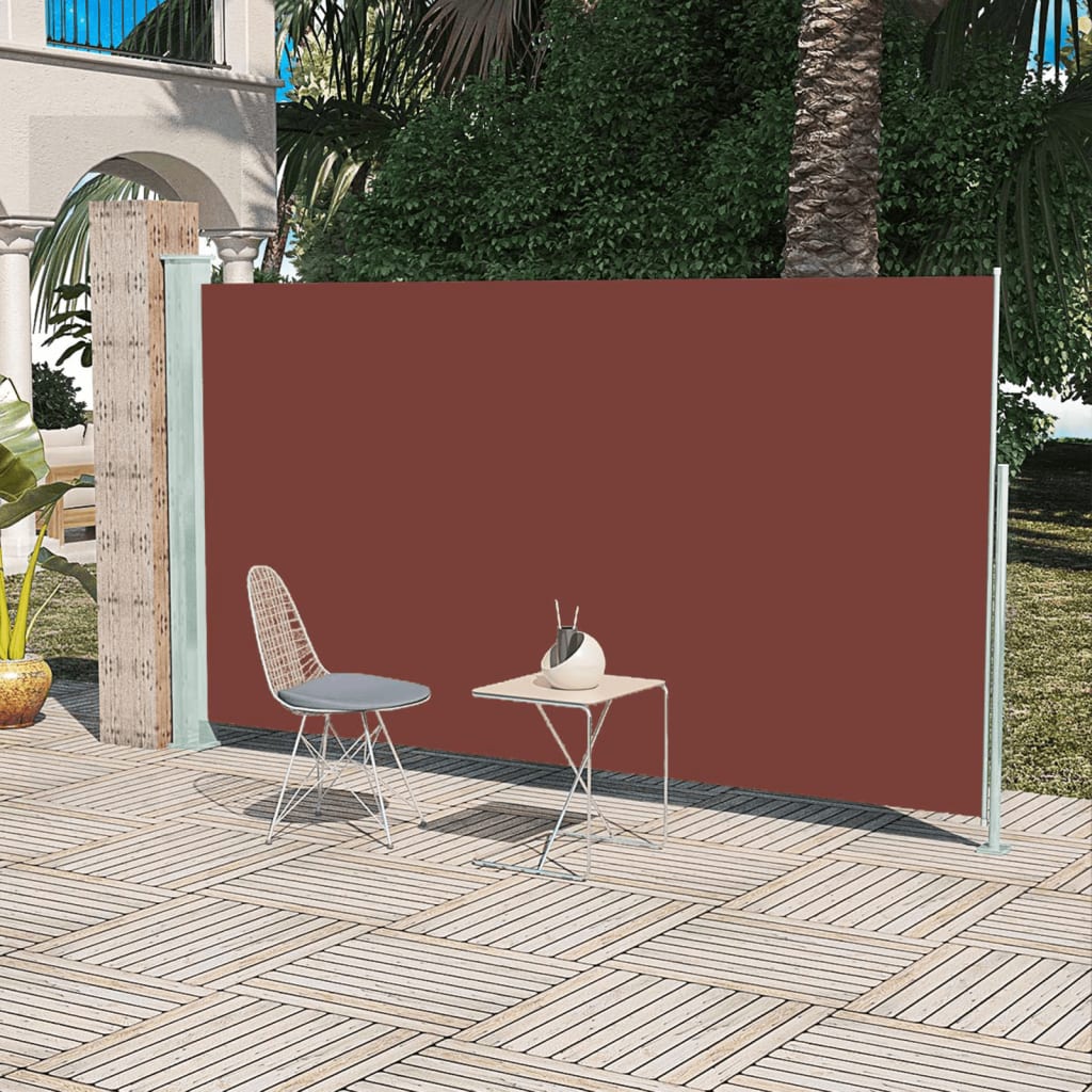 Écran de jardin vidaxl extensible 160x300 cm brun