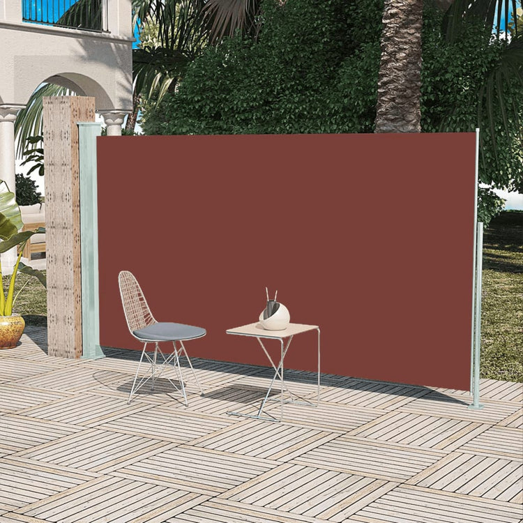 Écran de jardin vidaxl extensible 160x300 cm brun