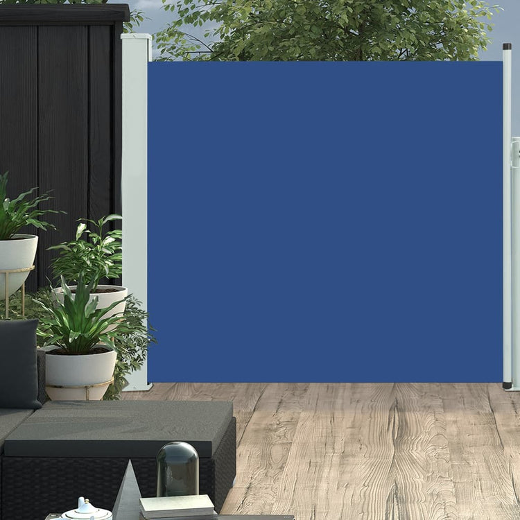 Écran de jardin vidaxl extensible 170x300 cm bleu