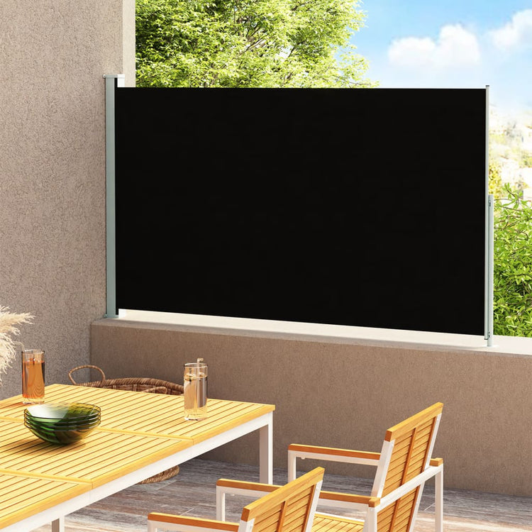 Écran de jardin vidaxl extensible 180x300 cm noir