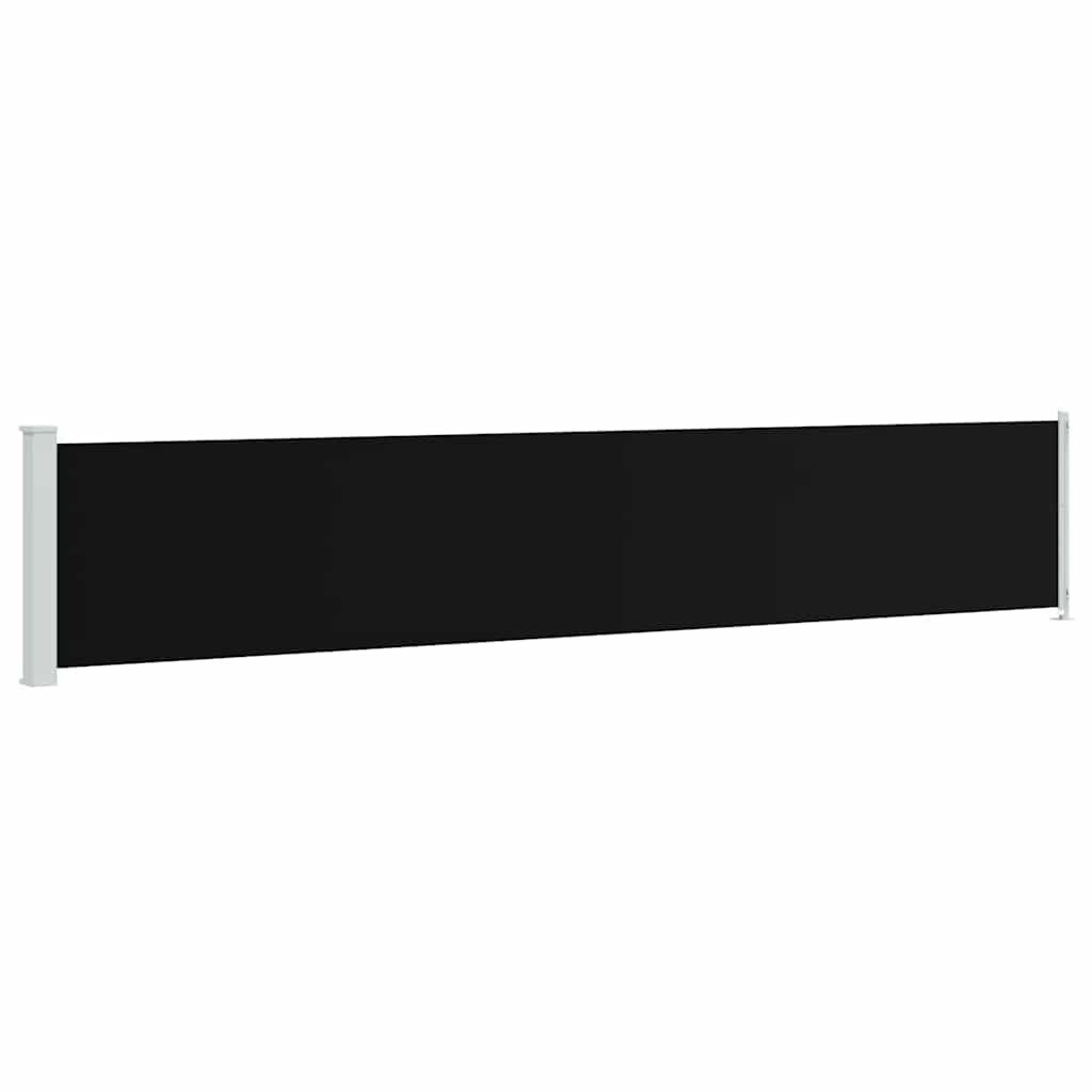 Écran de jardin vidaxl extensible 117x600 cm noir