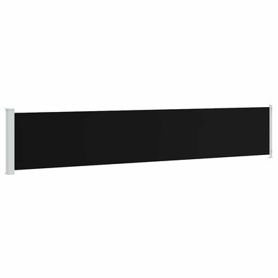 Écran de jardin vidaxl extensible 117x600 cm noir